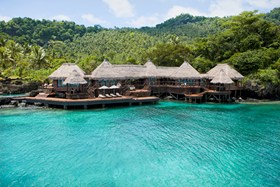 Como Overwater Villa Aerial