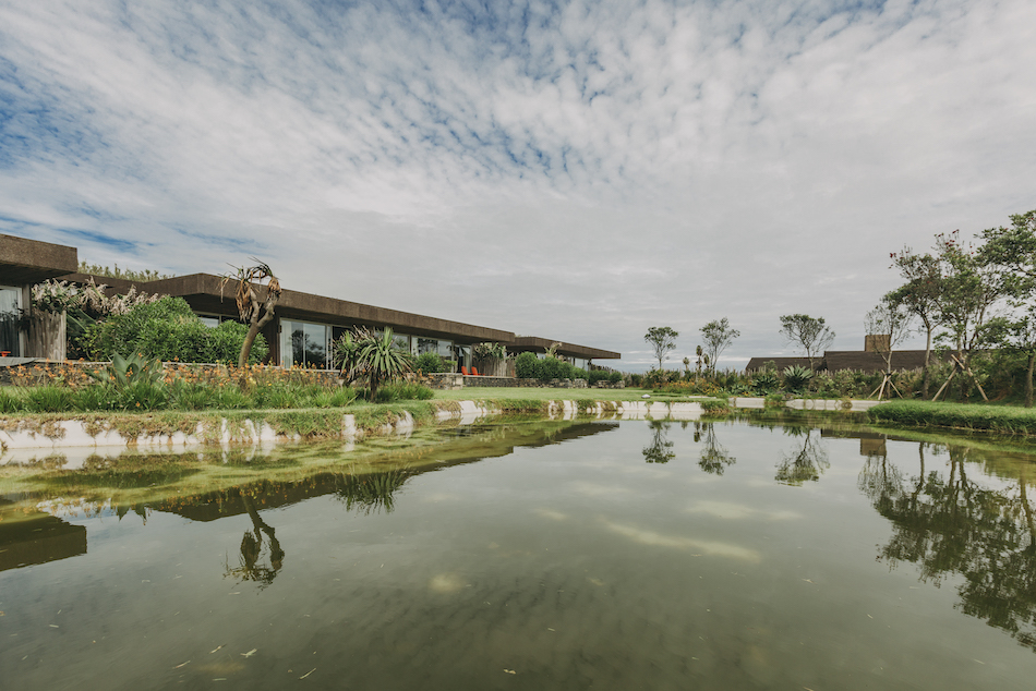The exterior of a garden villa at santa barbara sao miguel