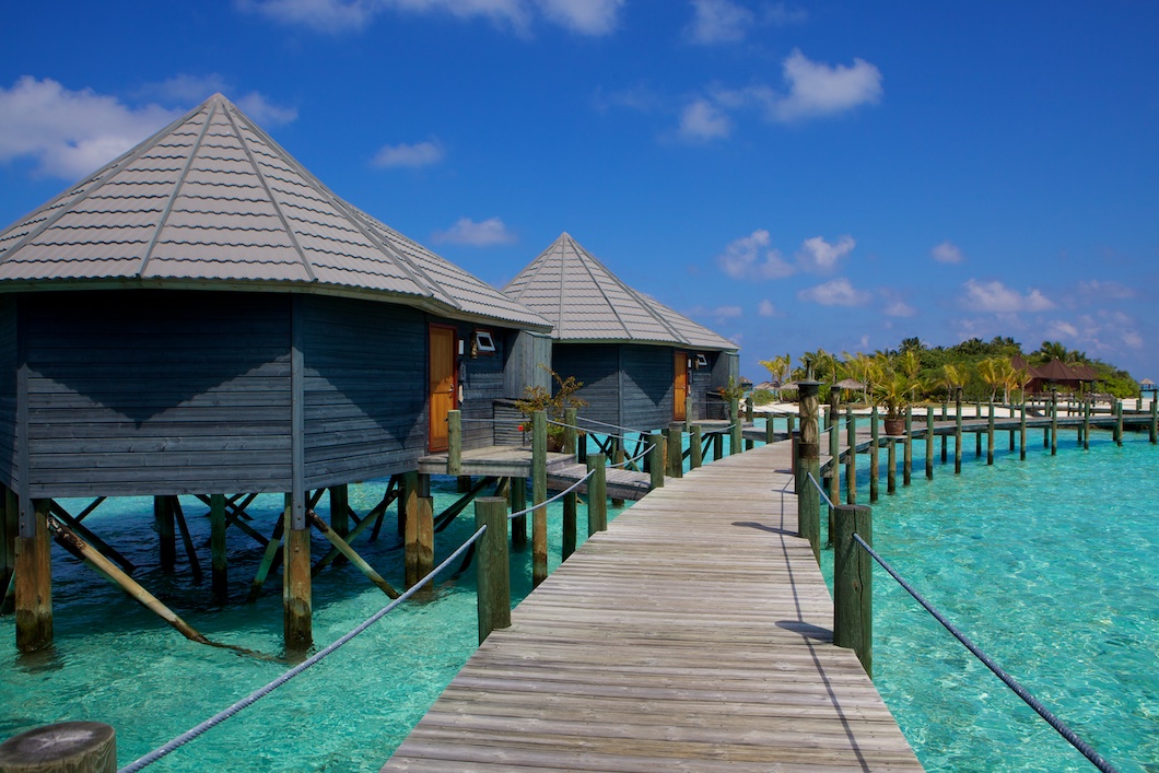 The jetty at komandoo maldives
