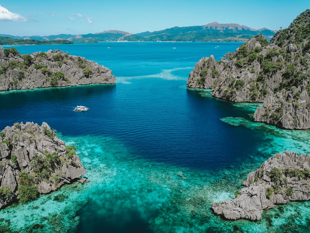 Philippines Palawan Limestone Ocean