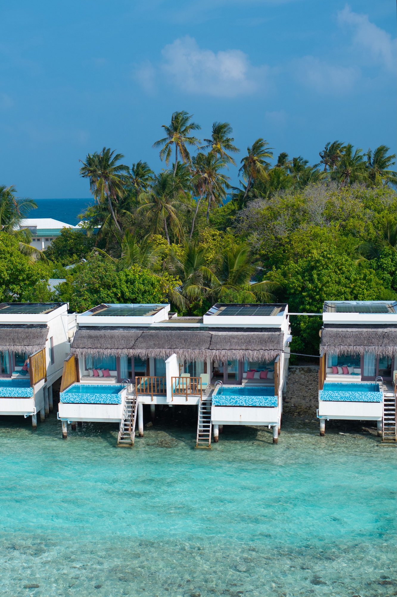 Oblu Lagoon Villas Aerial Exterior