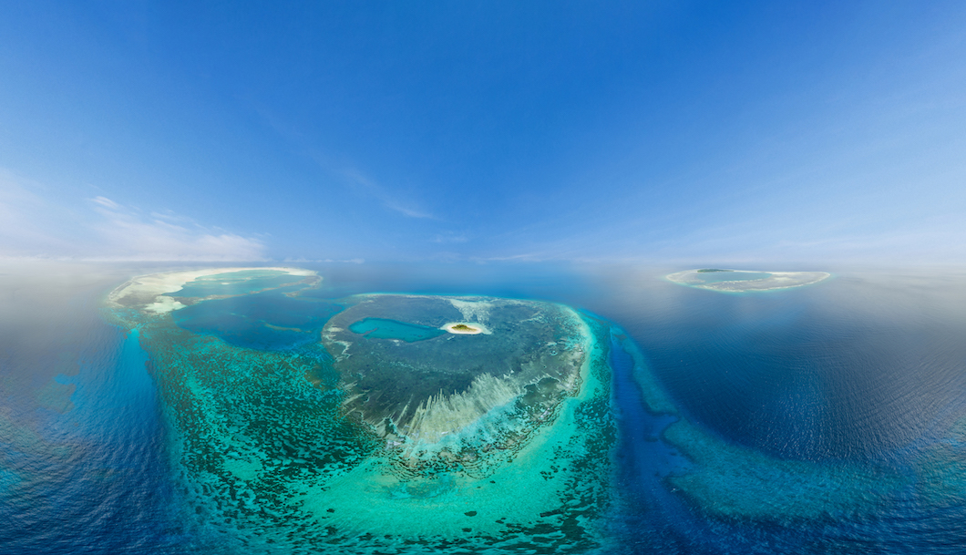 An aerial view of the Alphonse group