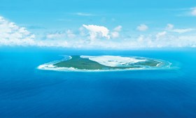 Astove Atoll Aerial View
