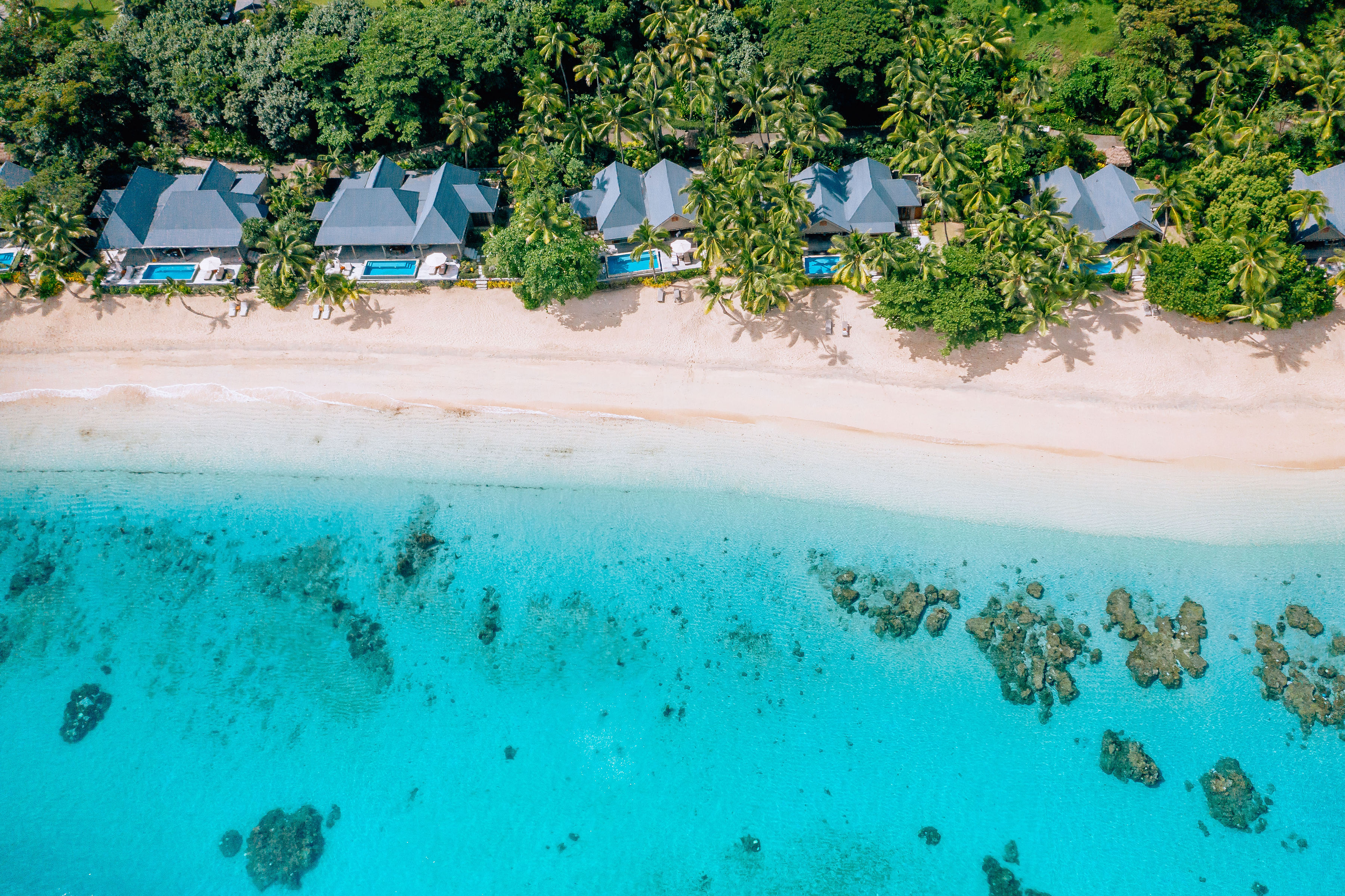 Kokomo Resort Sunset Beach Aerial