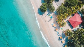 Grand Anse Beach Grenada Aerial