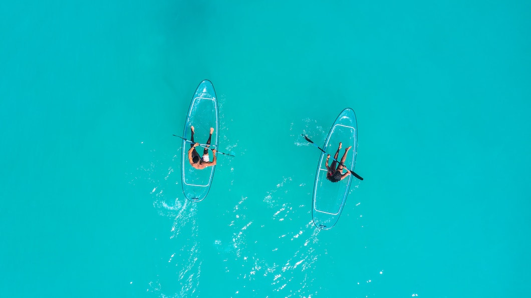 Transparent Kayaks Aerial Grenada
